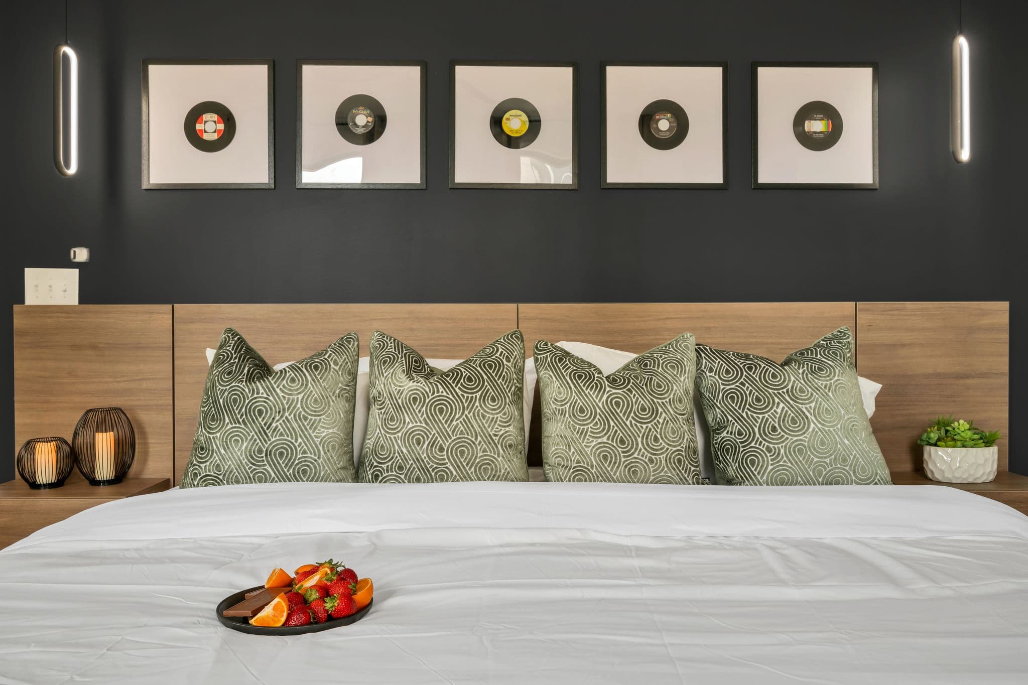 Styled guest bedroom
